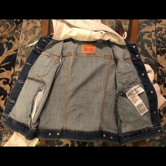 NWT Levis Original Hybrid Trucker Jean Denim Jacket Womens Size Medium - Picture 10 of 15